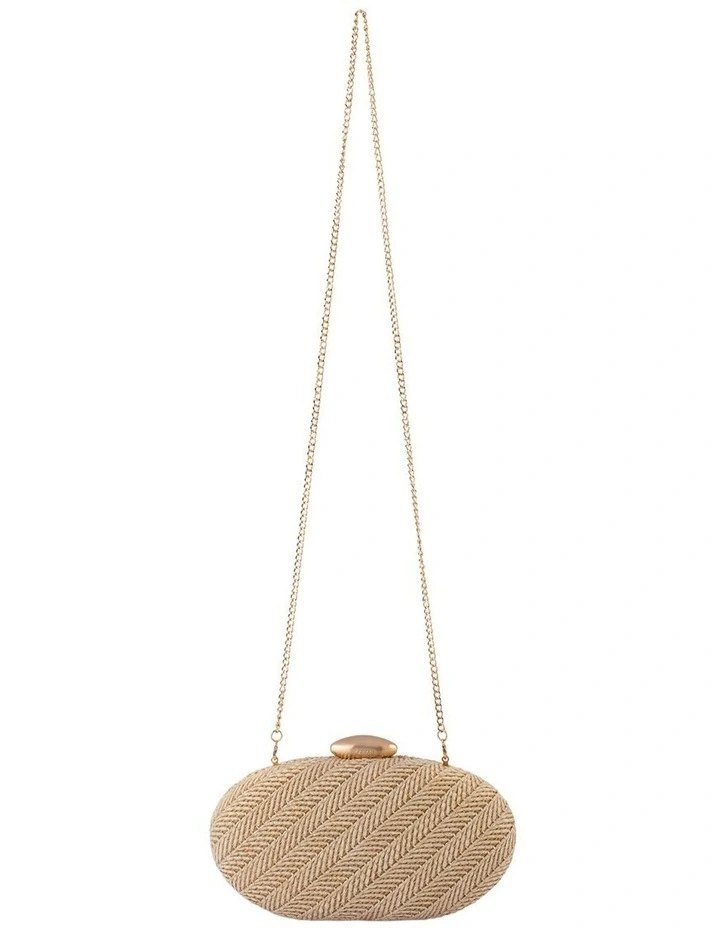Josie Clutch Bag in Natural image 4