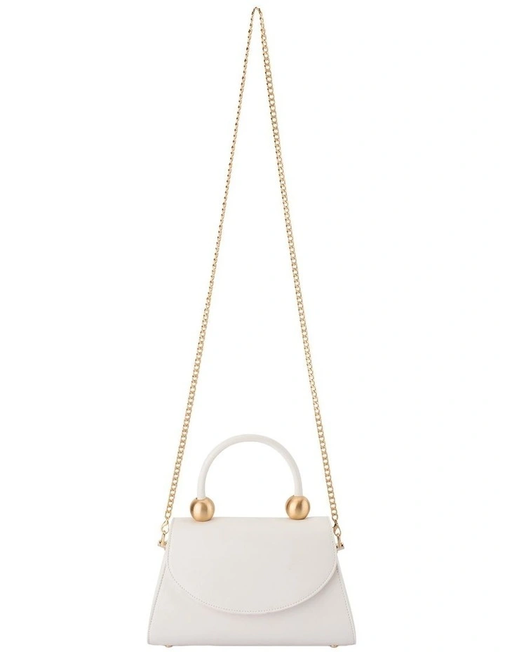 Yasmin Clutch Bag in White image 4