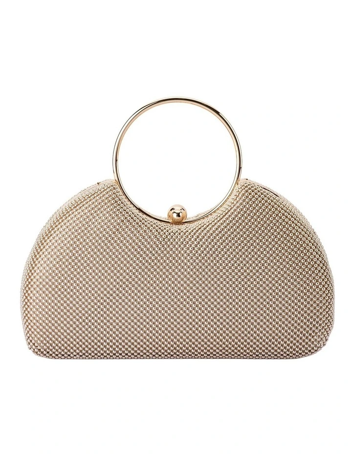 Jamie Clutch Bag in Gold image 1