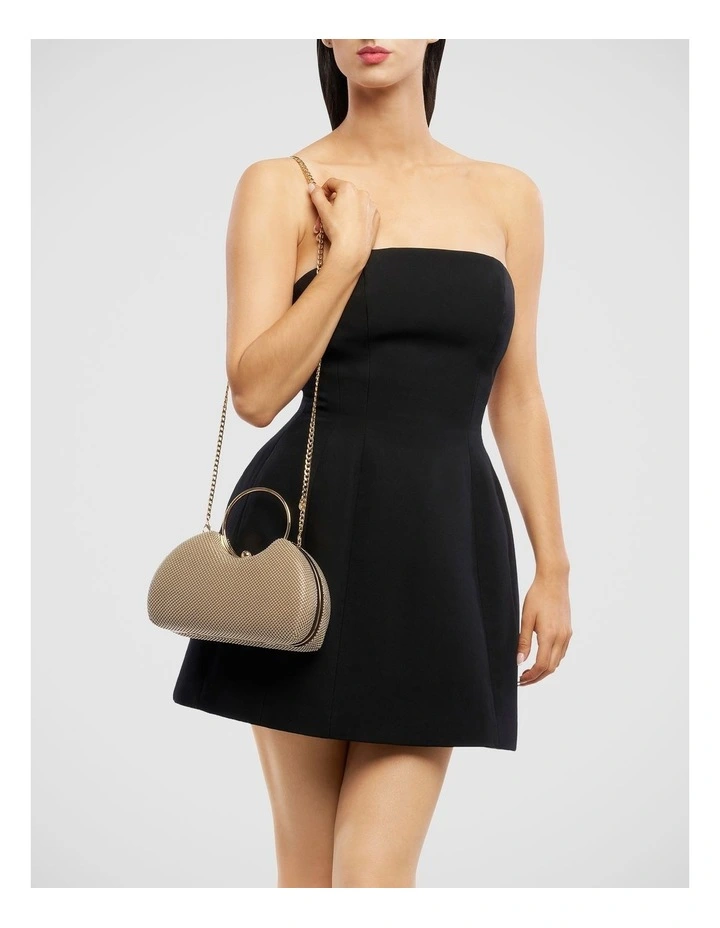 Jamie Clutch Bag in Gold image 2