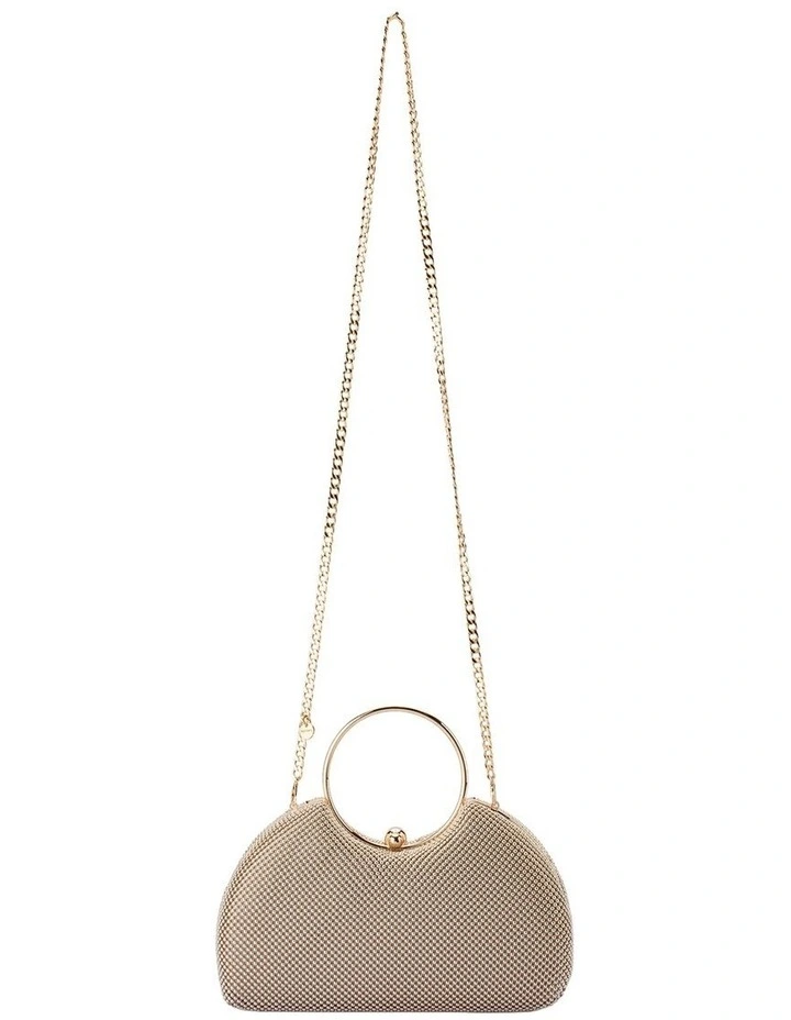 Jamie Clutch Bag in Gold image 4