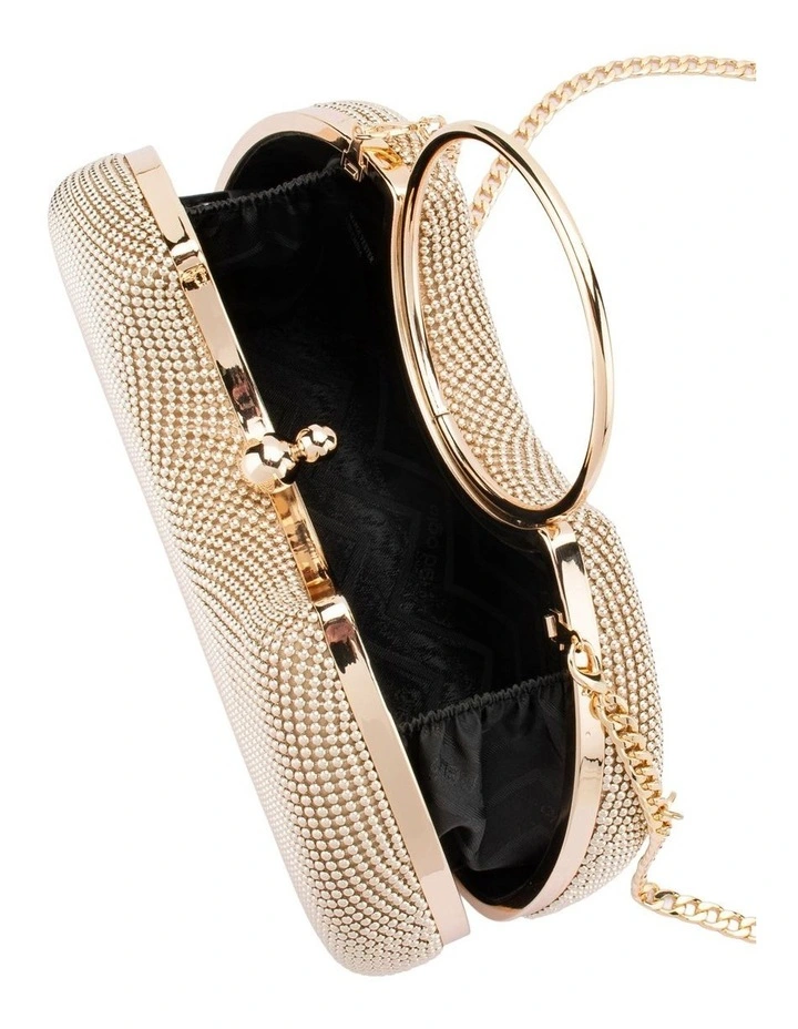 Jamie Clutch Bag in Gold image 5