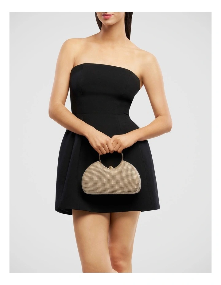 Jamie Clutch Bag in Gold image 7