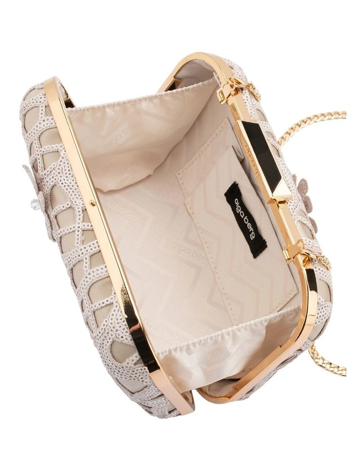 Elena Clutch Bag in Natural image 5