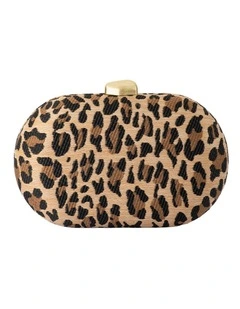 Giselle Clutch Bag in Leopard