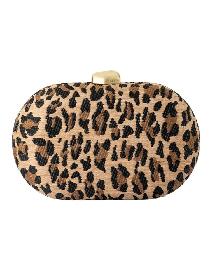 Giselle Clutch Bag in Leopard image 1