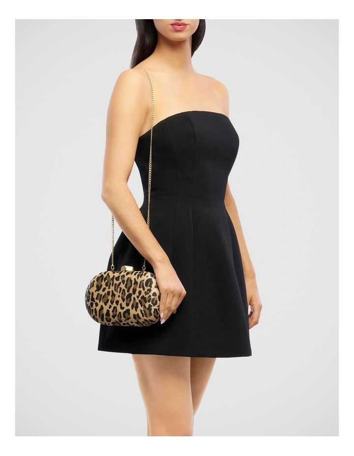Giselle Clutch Bag in Leopard image 2
