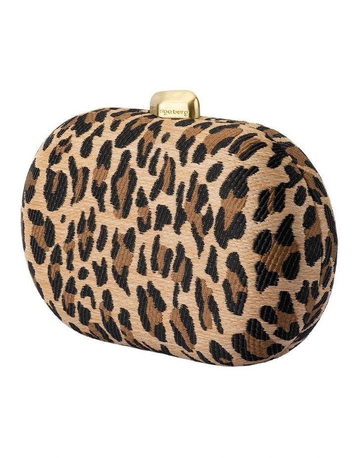 Giselle Clutch Bag in Leopard image 3