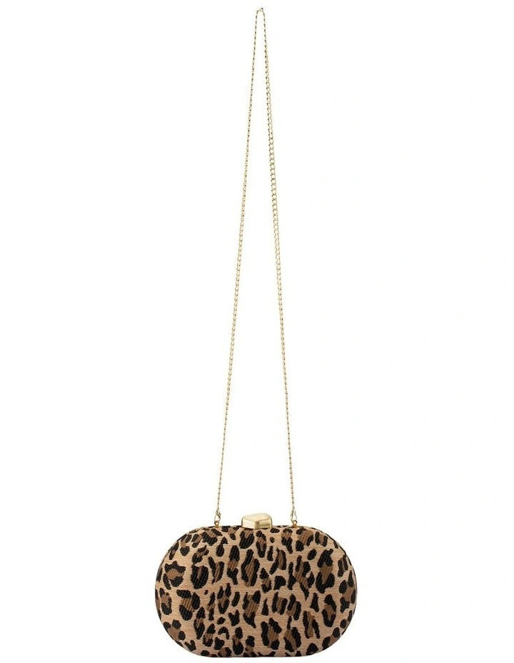 Giselle Clutch Bag in Leopard image 4
