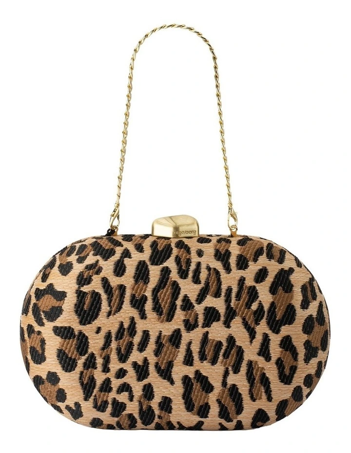 Giselle Clutch Bag in Leopard image 5