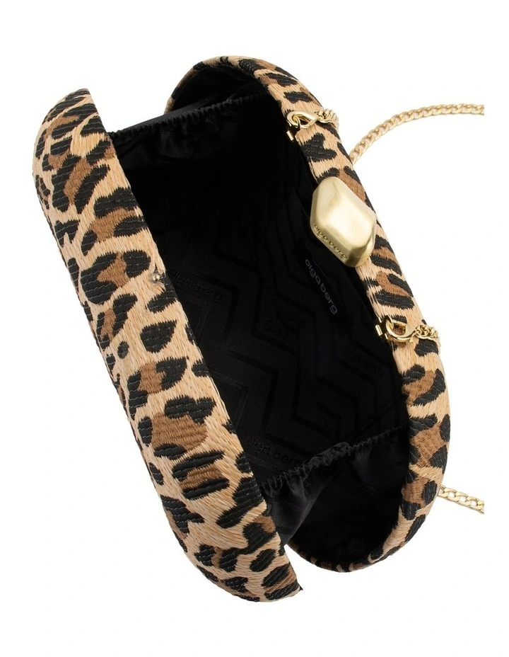 Giselle Clutch Bag in Leopard image 6