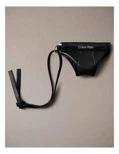 Mini Underwear Bag Charm in Black