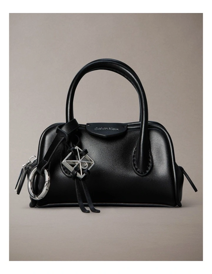 Emblem Trio Mini Bag Charm in Black image 1