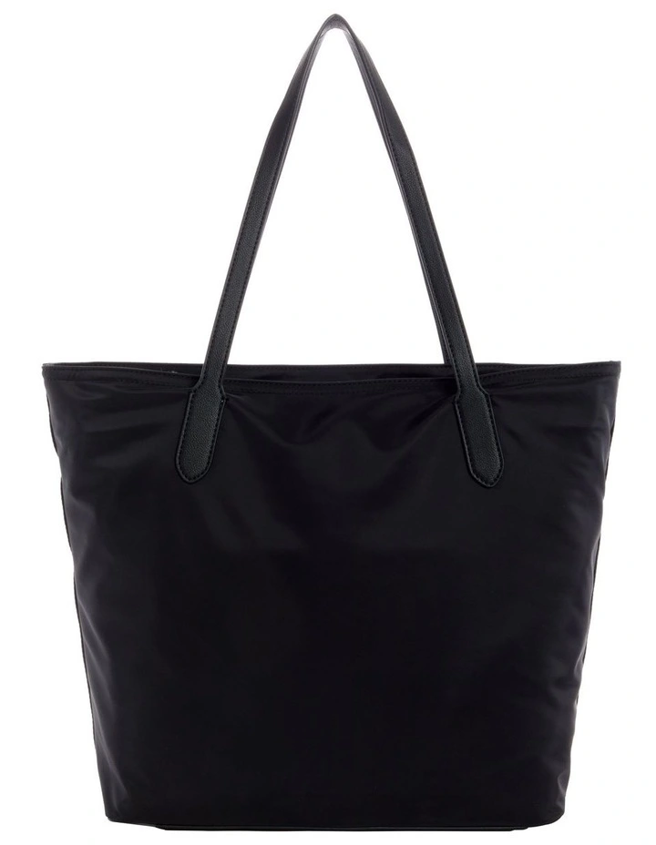 Eco Gemma Black Zip Top Tote Bag image 2