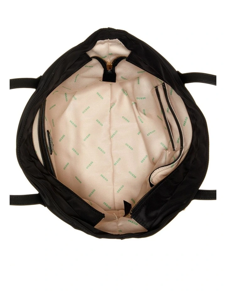 Eco Gemma Black Zip Top Tote Bag image 3