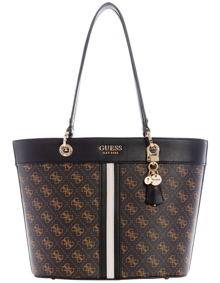 Noelle Brown Multi Zip Top Tote Bag image 1