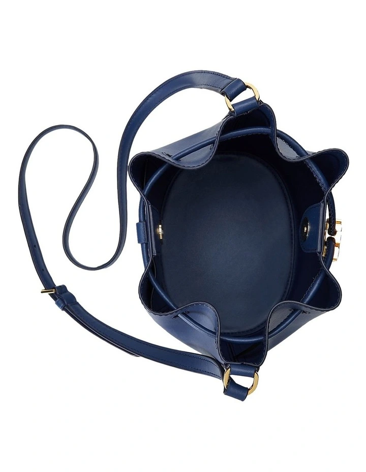 Lauren Ralph Lauren Andie 19 Denim Blue Bucket Shoulder Bag MYER