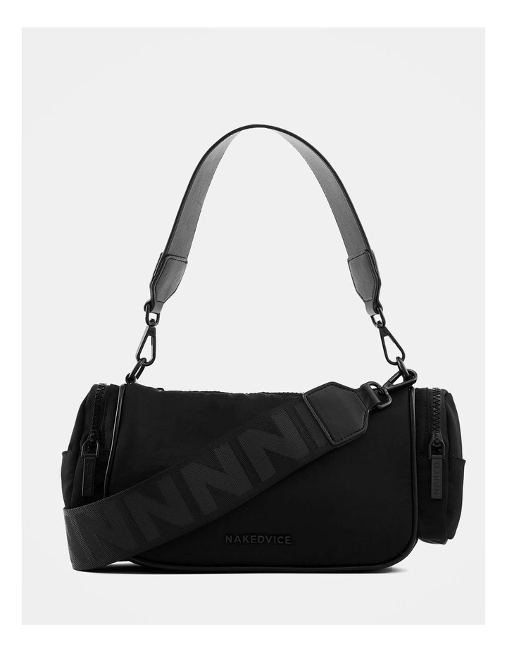 The Rory Nylon Cross Body Bag in Black image 1