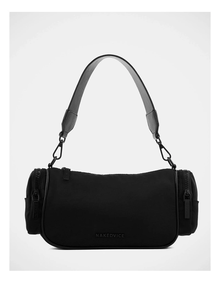 The Rory Nylon Cross Body Bag in Black image 5