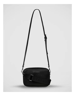 Plunder Zip Top Crossbody Bag in Black