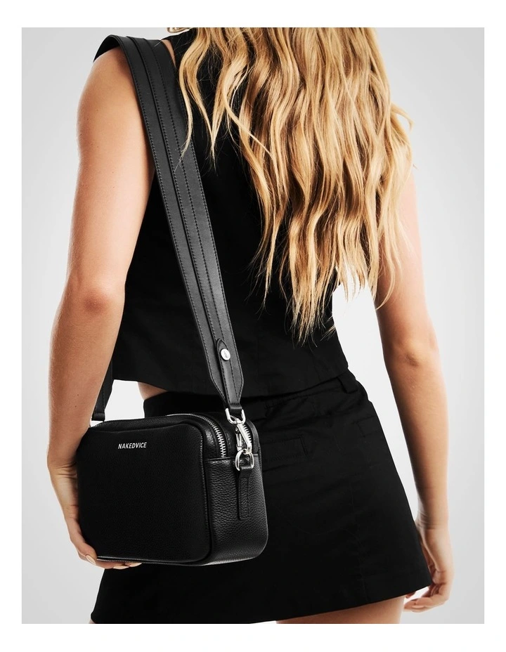 The Uma Crossbody Bag in Black image 2