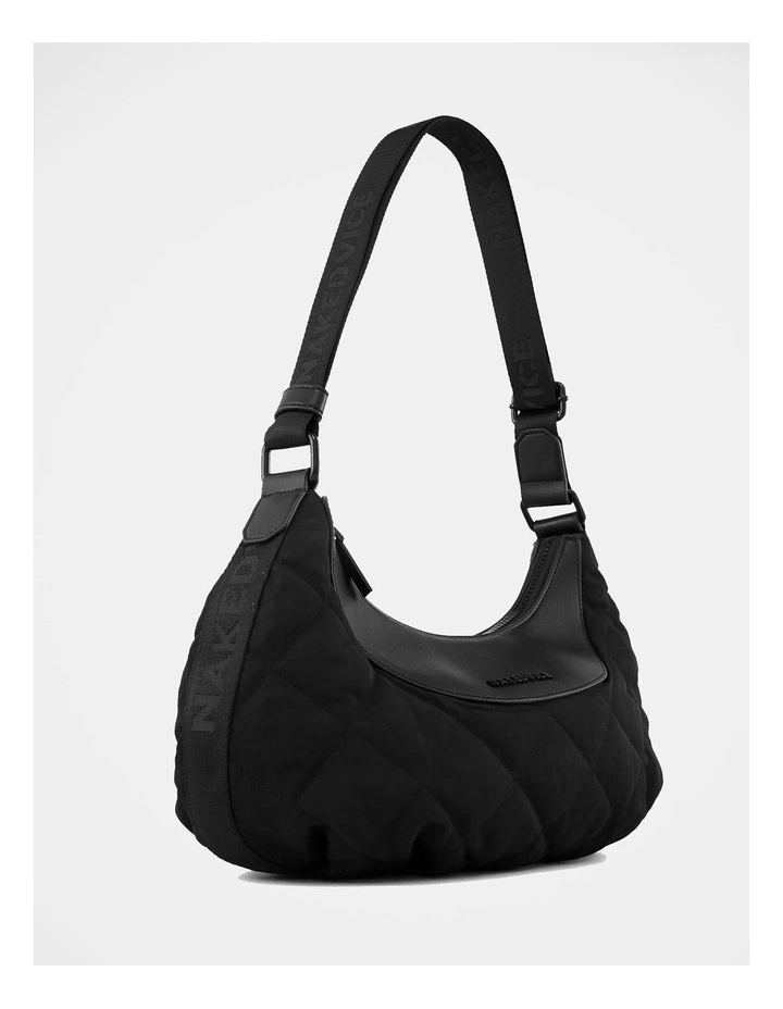 The Louis Shoulder Bag in Black image 3