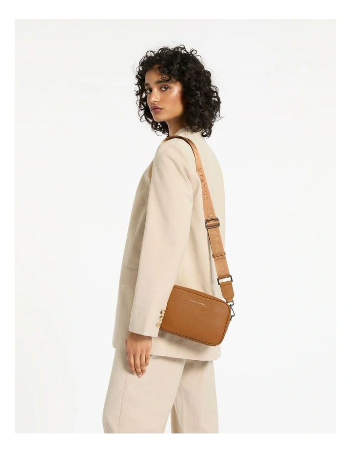 Plunder Web Crossbody Bag in Tan image 2