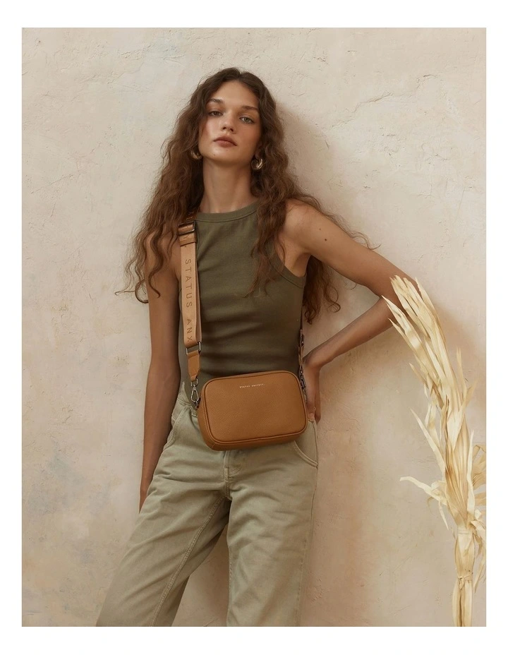 Plunder Web Crossbody Bag in Tan image 6