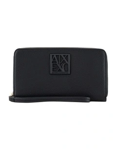 Susie Soft Zip Around Wallet in Black