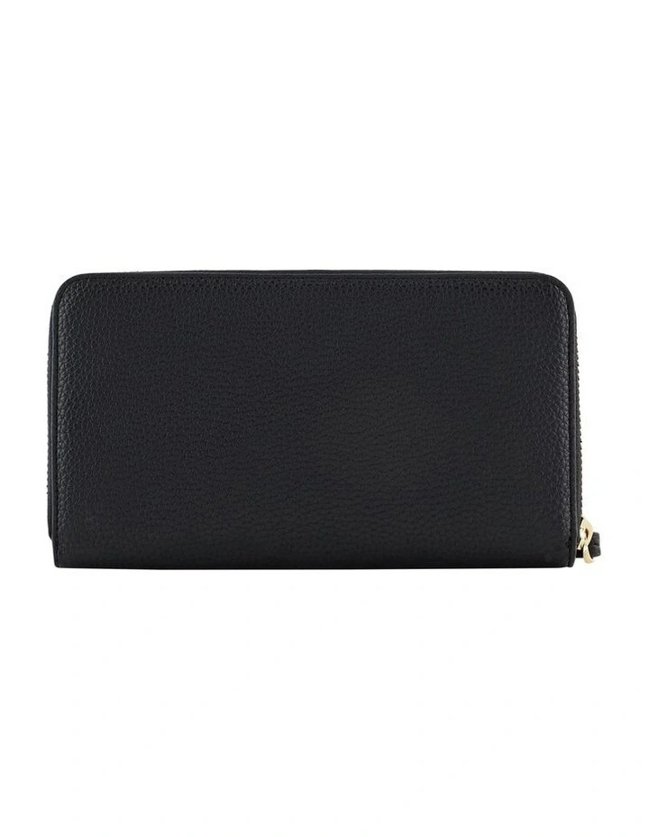 Susie Soft Zip Around Wallet in Black image 2
