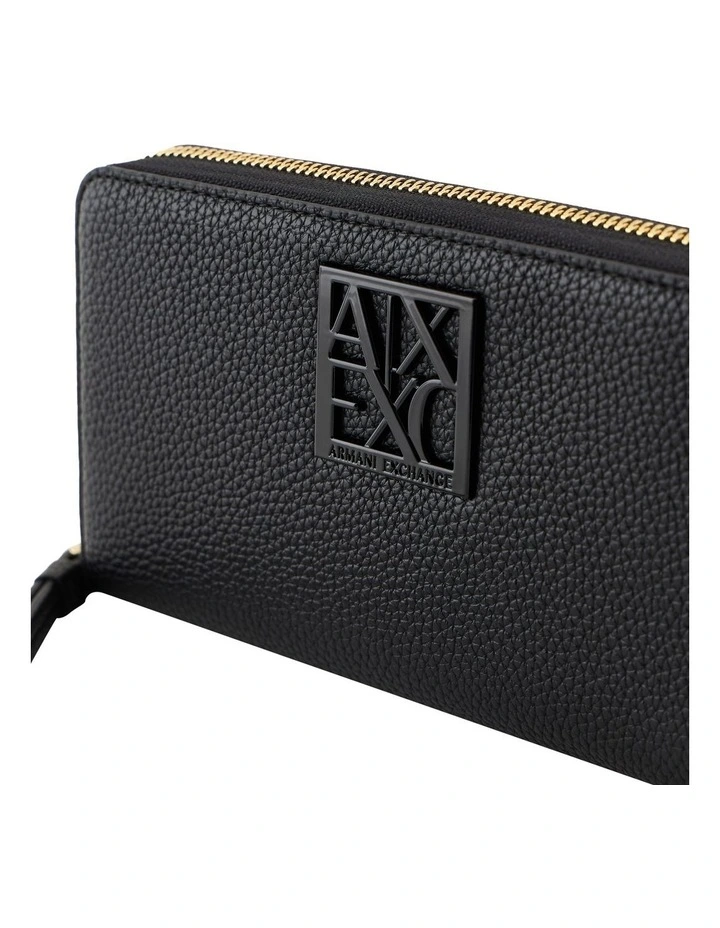 Susie Soft Zip Around Wallet in Black image 4