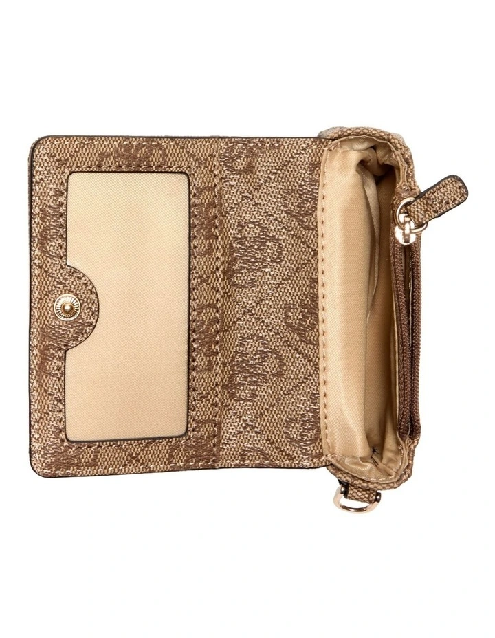 Laurel II Micro Coin Purse in Brown image 2