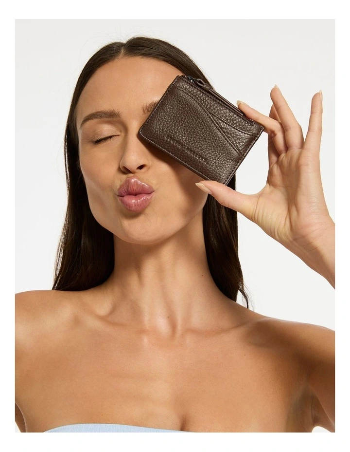 Hearts Still Beating Credit Card Holder in Cocoa image 2