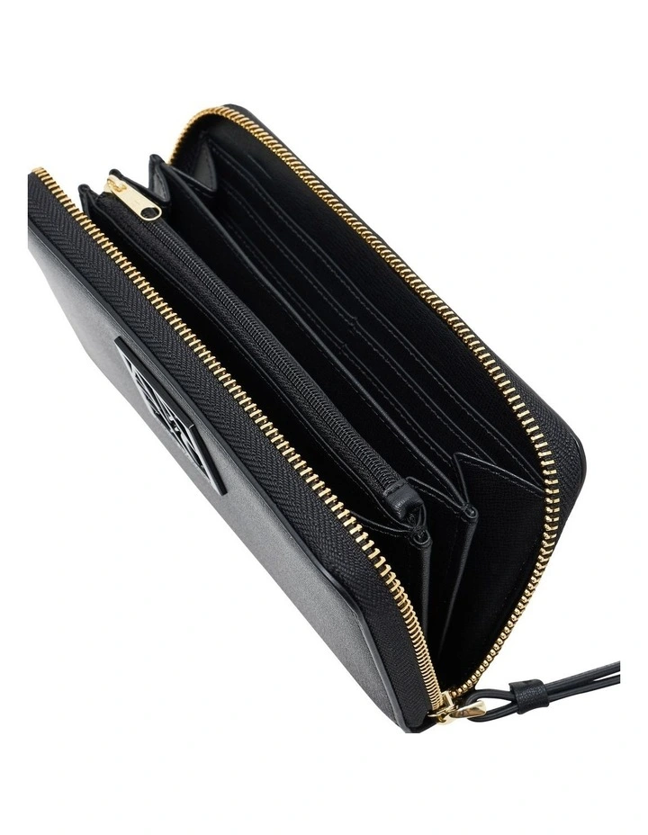 Susy Zip Around Wallet in Black image 5