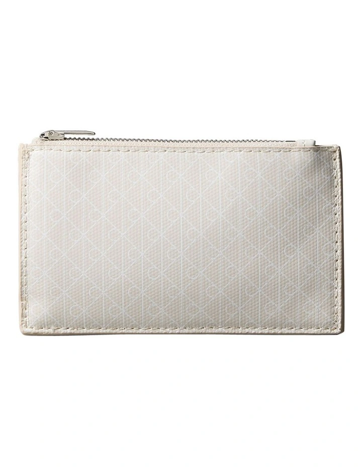 Cora Allover Monogram Top Zip Card Case image 1