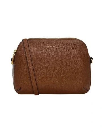 Dukes Place Medium Ziptop Crossbody Bag in Brown