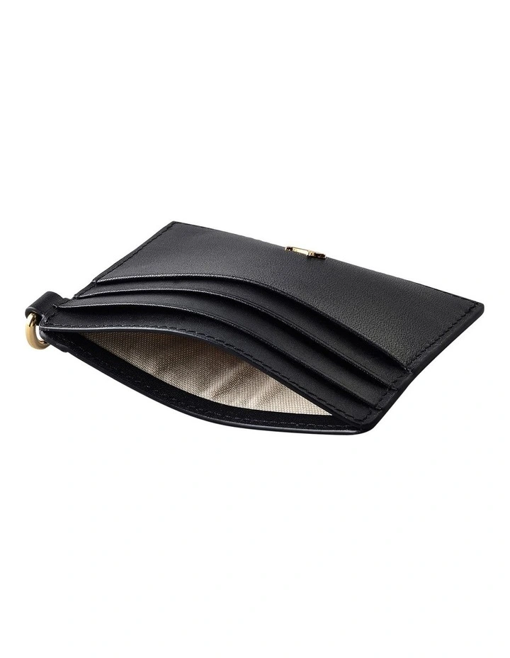 Pockets Small Credit Card Holder in Black image 3