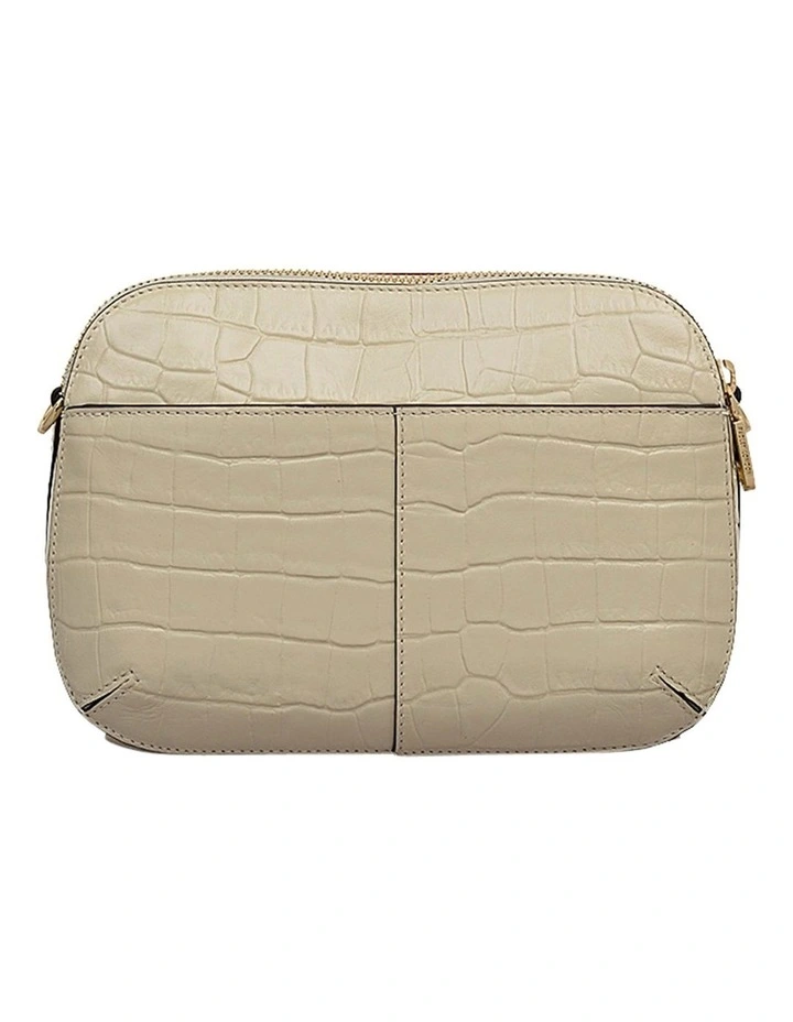 Dukes Place Faux Croc Medium Crossbody Bag in Snow image 2