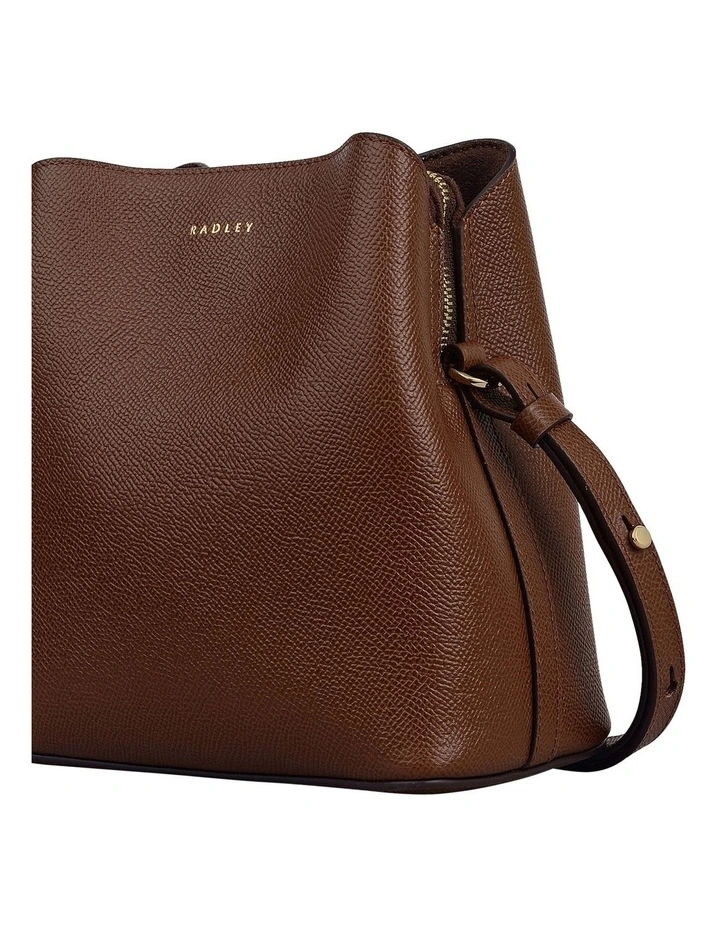 Dukes Place Texture Small Crossbody Bag in Chocolate image 5