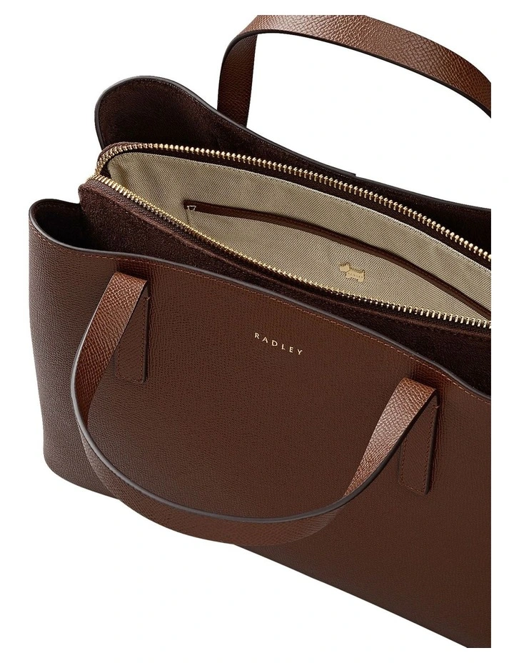 Dukes Place Texture Medium Tote Bag in Chocolate image 5