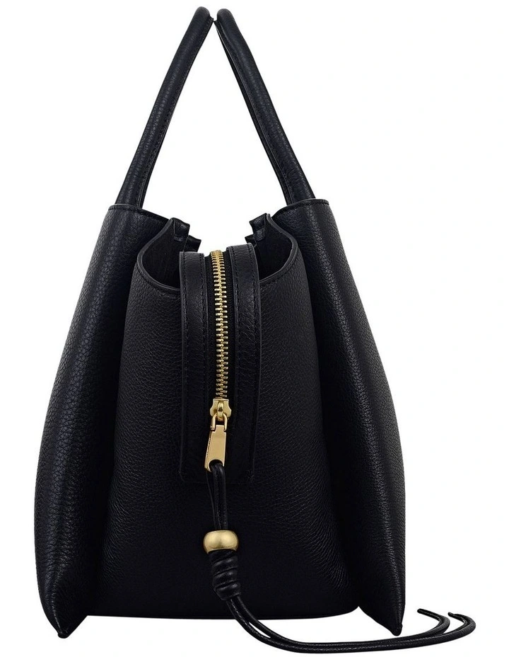 The Romilly Large Tote Bag in Black image 6