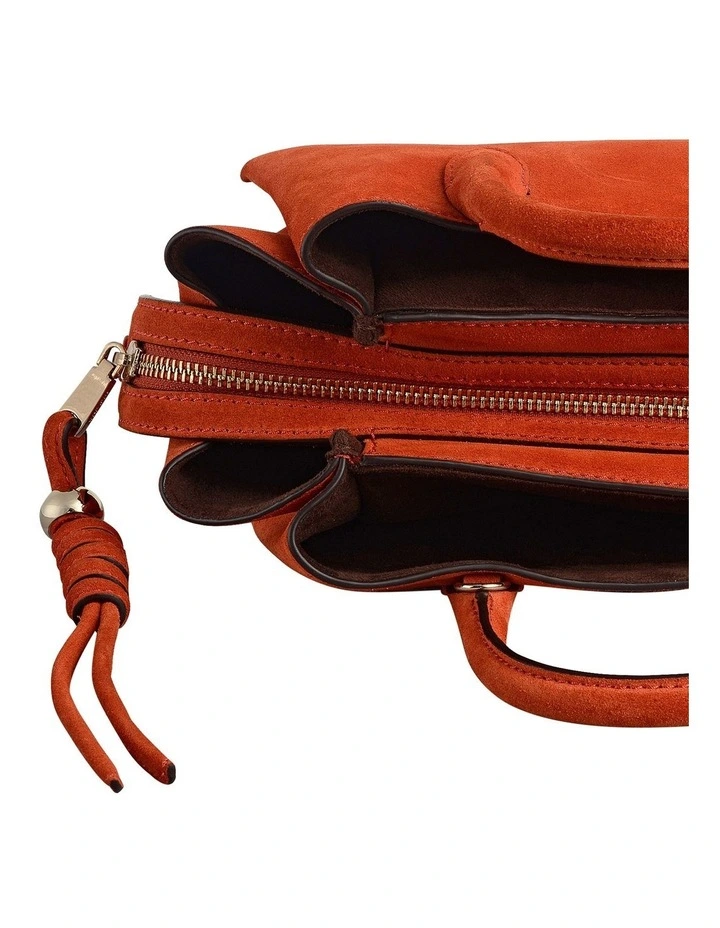 The Romilly Small Tote Bag in Flame image 5