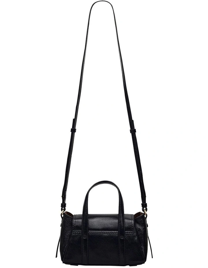 The Chancery High Shine Tote Bag in Black image 2