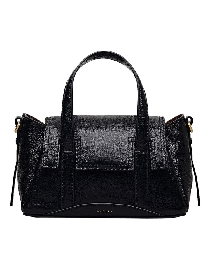 The Chancery High Shine Tote Bag in Black image 5