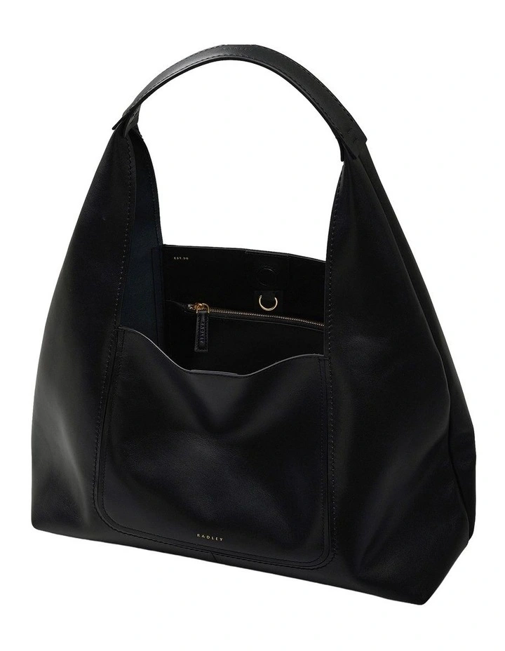The Maudie Large Shoulder Bag in Black image 3