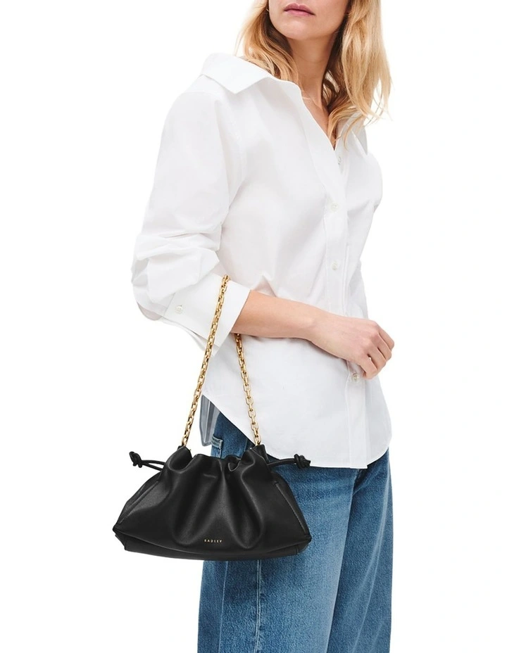 The Roxburgh Medium Shoulder Bag in Black image 3