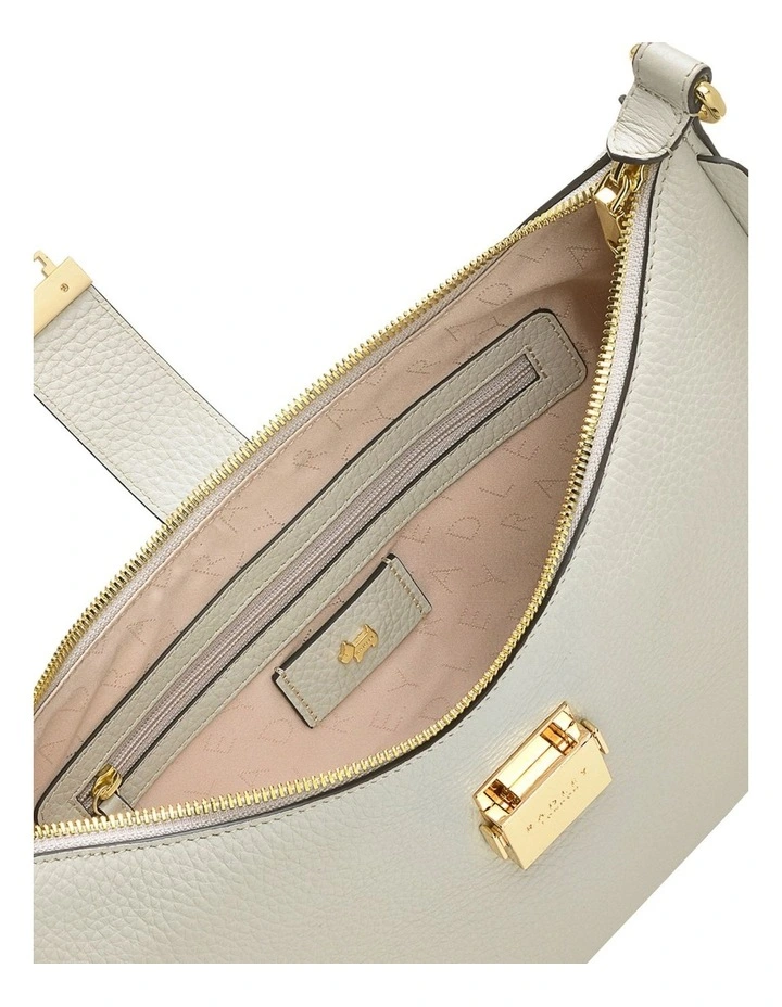 Sloane Street Medium Zip-Top Shoulder Bag in Pumice image 4