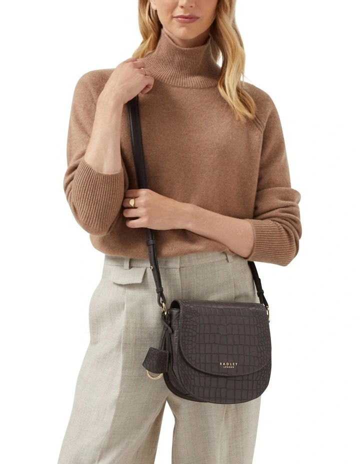 Radley Liverpool Street 2.0 Faux Croc Medium Flapover Crossbody Bag | MYER