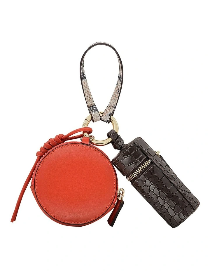 Nicholas Road Small Bag Charm in Flame image 2