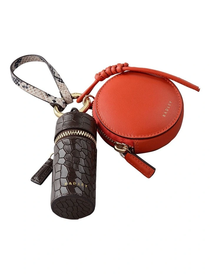 Nicholas Road Small Bag Charm in Flame image 3
